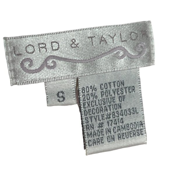 Lord and Taylor Small pink/white cotton Small Zipper Front Robe 88h - Picture 2 of 10